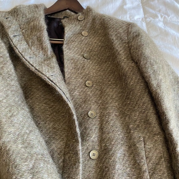 Ann Freedberg Designer Long Olive Green Mohair Jacket -Rebecca Jacket-Like New💚 - Picture 10 of 16